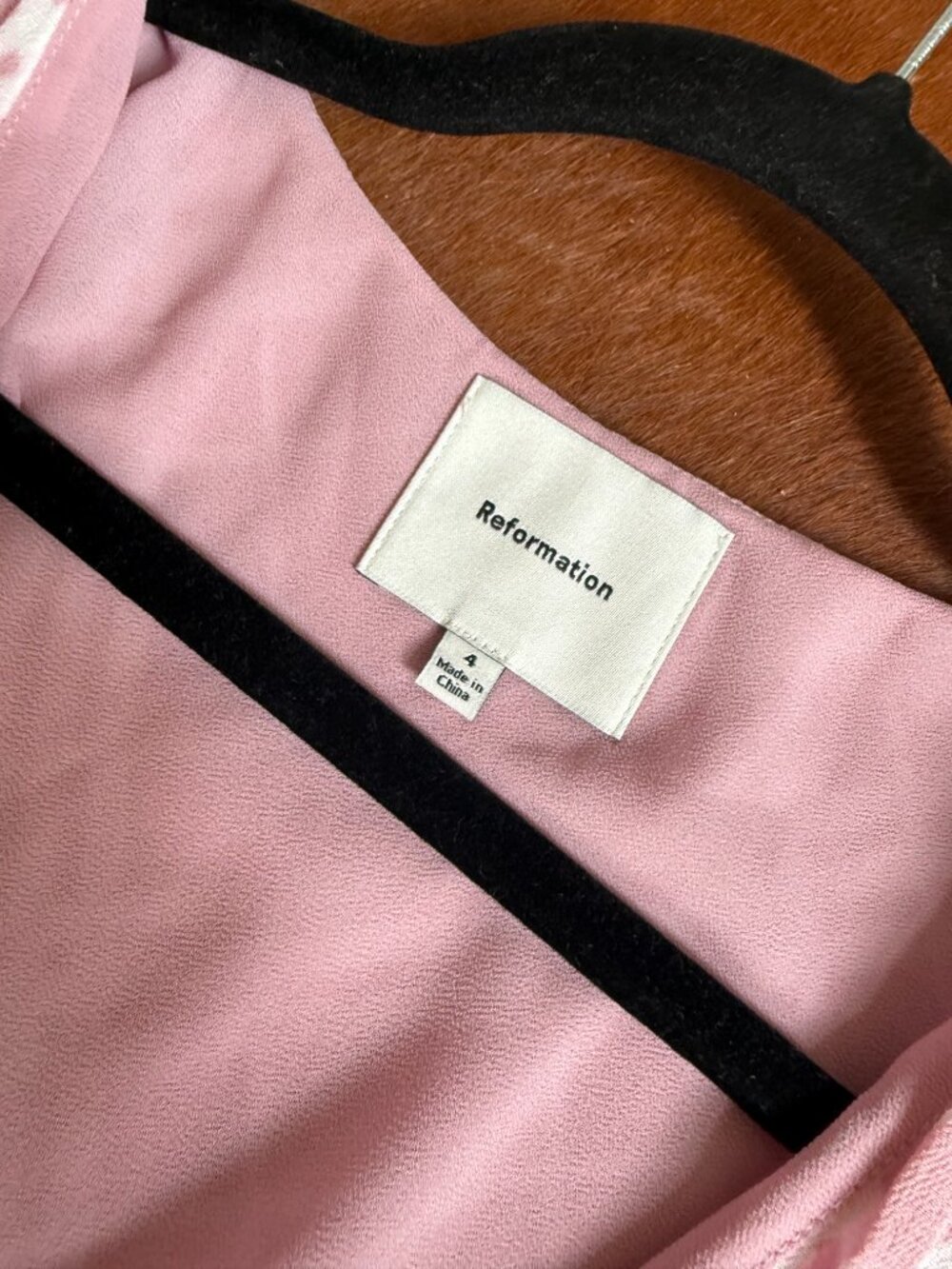 LIKE NEW Reformation Ceara Dress Pink - Size 4 - Picture 11 of 11